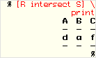  % [R intersect S]