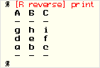 % [R reverse] print
